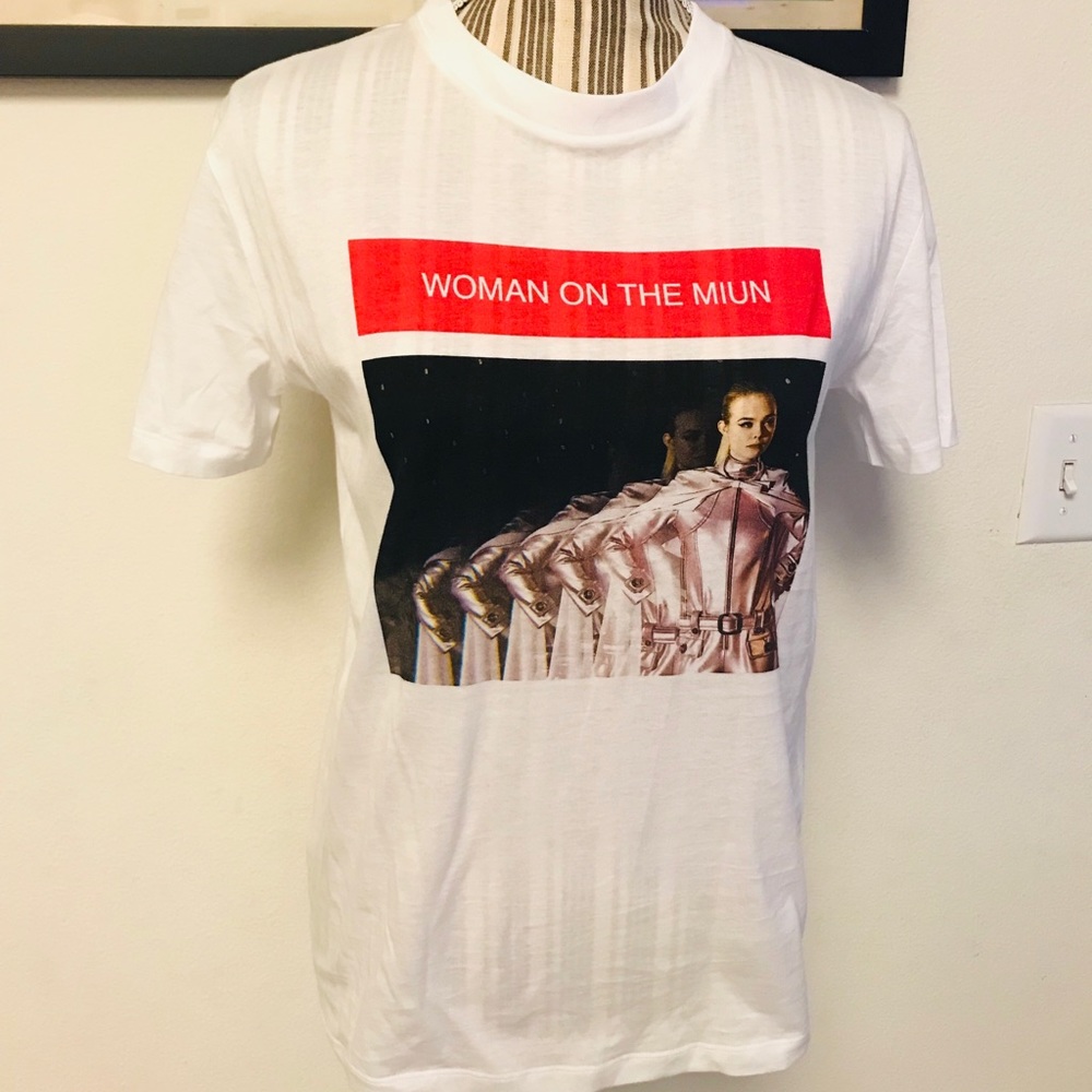 Miu Miu Jersey White T-Shirt